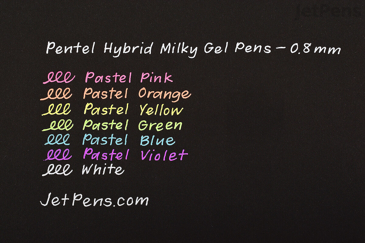 Pentel Hybrid Milky Gel Pen - 0.8 mm - Pastel Orange