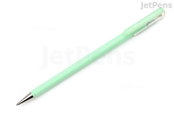 Pentel Hybrid Milky K108 0.8mm Pastel Gel Roller Pen - Pastel Green
