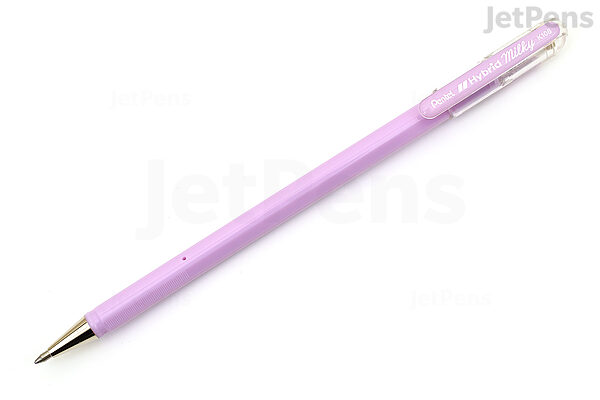 Pentel Hybrid Milky Gel Pen - 0.8 mm - Pastel Violet