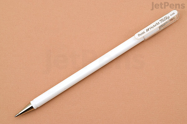 Industrieel lus thuis Pentel Hybrid Milky Gel Pen - 0.8 mm - White | JetPens