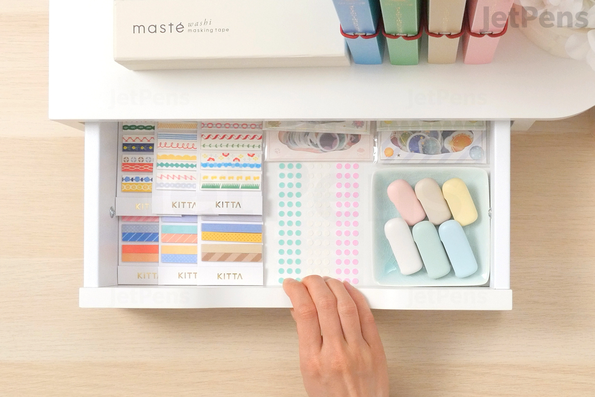 44 Rolls Washi Tape Set,Masking Tape Organizer Aesthetic for DIY