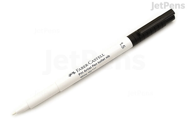 PITT Artist Pen - 1.5 mm Bullet Nib - White 101 | JetPens