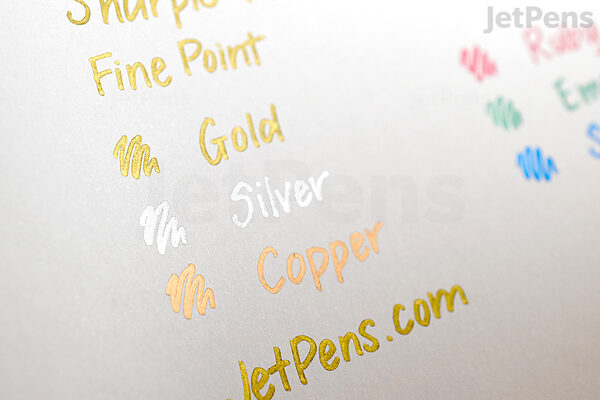 Sharpie Metallic Fine Point Permanent Marker - Fine Marker Point - Gold,  Silver, Bronze Alcohol Based Ink - 3 / Set