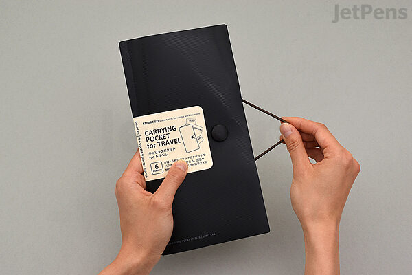 Lihit Lab Smart Fit Carrying Pocket (Folder) for Travel - Olive