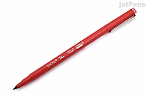 Red Marvy Le Pen Flex Brush Pen with a fine, flexible brush tip and a matching red cap, shown on a white background.