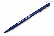 A navy blue Marvy Le Pen Flex Brush Pen with a fine, flexible brush tip and a matching navy blue cap. The pen is shown horizontally on a white background.