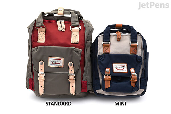 Doughnut Macaroon Standard Backpack - Khaki x Seaweed | JetPens
