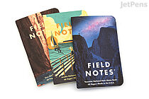 Field Notes National Parks Memo Books - Series A - 3.5" x 5.5" - 48 Pages - Graph - Pack of 3 - FIELD NOTES FNC-43A