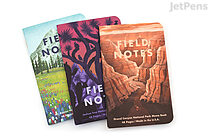 Field Notes National Parks Memo Books - Series B - 3.5" x 5.5" - 48 Pages - Graph - Pack of 3 - FIELD NOTES FNC-43B