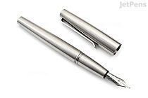 Tactile Turn Gist Fountain Pen - Titanium - Fine Nib | JetPens