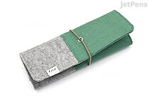 King Jim Frio Stand Roll Pen Case - Green - KING JIM 8401 GREEN
