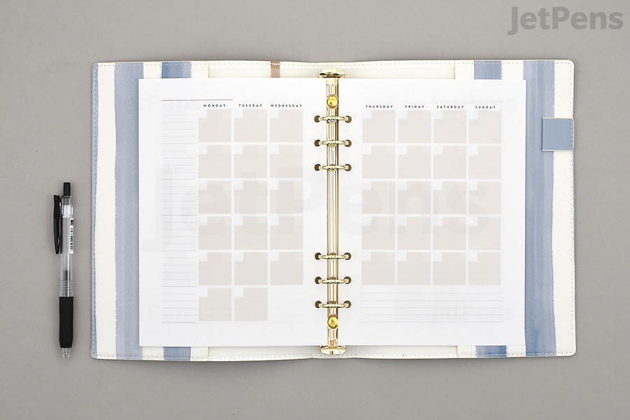 Mark’s System Planner Binder Monthly Block & Memo Refill size.