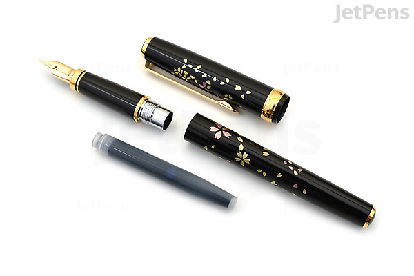 Platinum Kanazawa Leaf Fountain Pen - Cherry Blossom - 18k Fine | JetPens