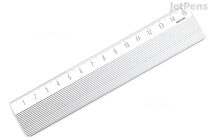 Midori Non Slip Aluminum Ruler - 15 cm - Silver - MIDORI 42276006
