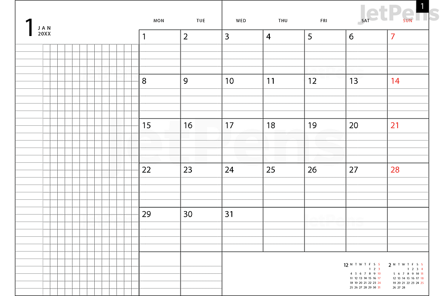 Midori Flat Diary Format