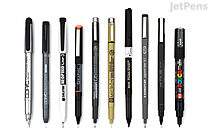 Black - Uni Posca Marker Pens (PC-1MR & PC-5M) – Claritystamp