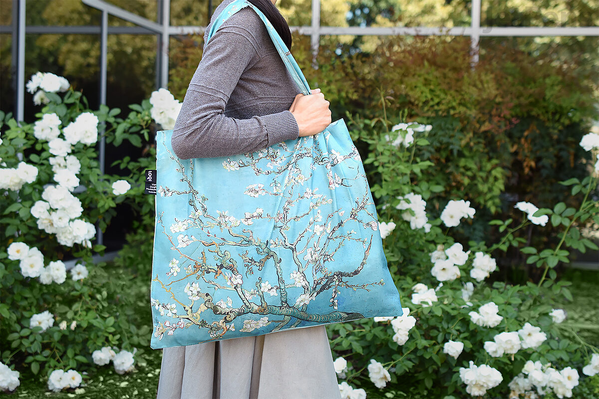 Eco-friendly Shopper Bag with Van Gogh Graphic – Organic Boutique Barcelona