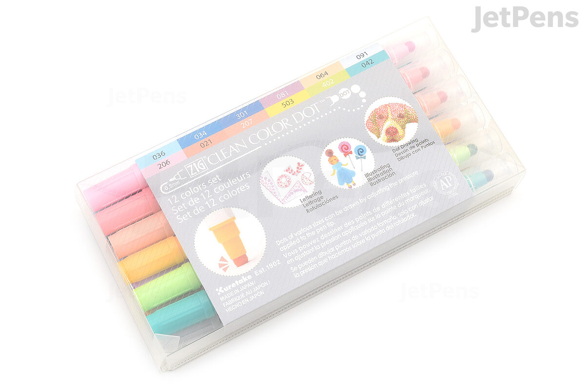 Kuretake ZIG Clean Color Dot Marker - Metallic – Yoseka Stationery
