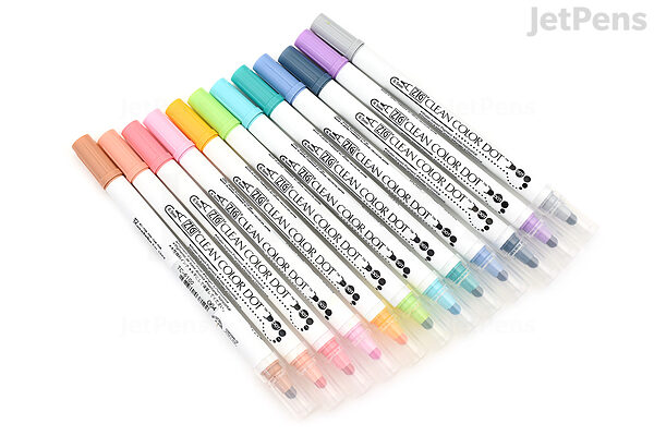 Kuretake ZIG Clean Color Dot Double-Sided Marker 4 / 12 Colors Set4 Colors  Set