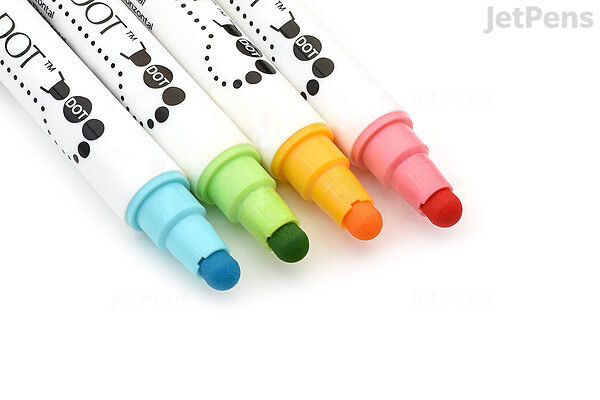 Kuretake ZIG Clean Color Dot Dual-Tip Markers 4/Pkg-Assorted