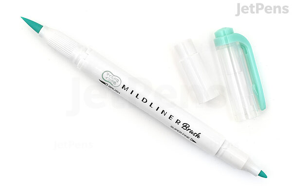 Kuretake Brush High-Lite Quick C+ Highlighter Pen - Light Blue