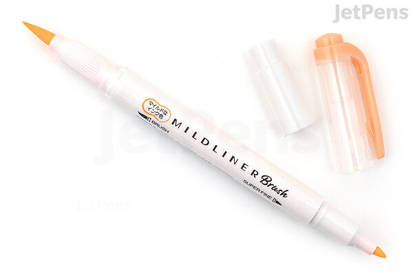 Zebra Mildliner Brush Pen Mild Orange