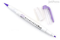 Pentel Fitline Double-Sided Highlighter - Broad/Fine - Pastel Violet