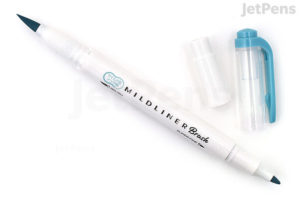 Zebra Mildliner Double Ended Highlighter Pen Mild Smoke Blue