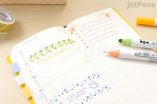THE COOLEST PLANNER PEN  How to Make Checklists with Zig Clean Color Dot  Pens + Planner Paper Tests 