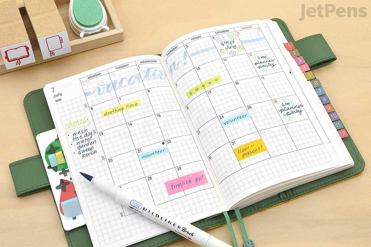 Hobonichi Techo Accessories Hobonichi Frame Stickers, cutely decorate the  dates, tracing paper, 5 sheets/pack - AliExpress
