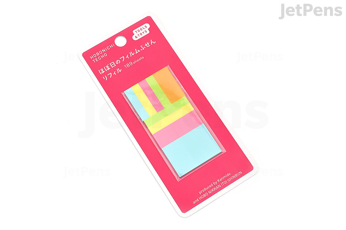 Rainbow Mini Sticky Note Boxes for Hobonichi Weeks or Weeks Mega