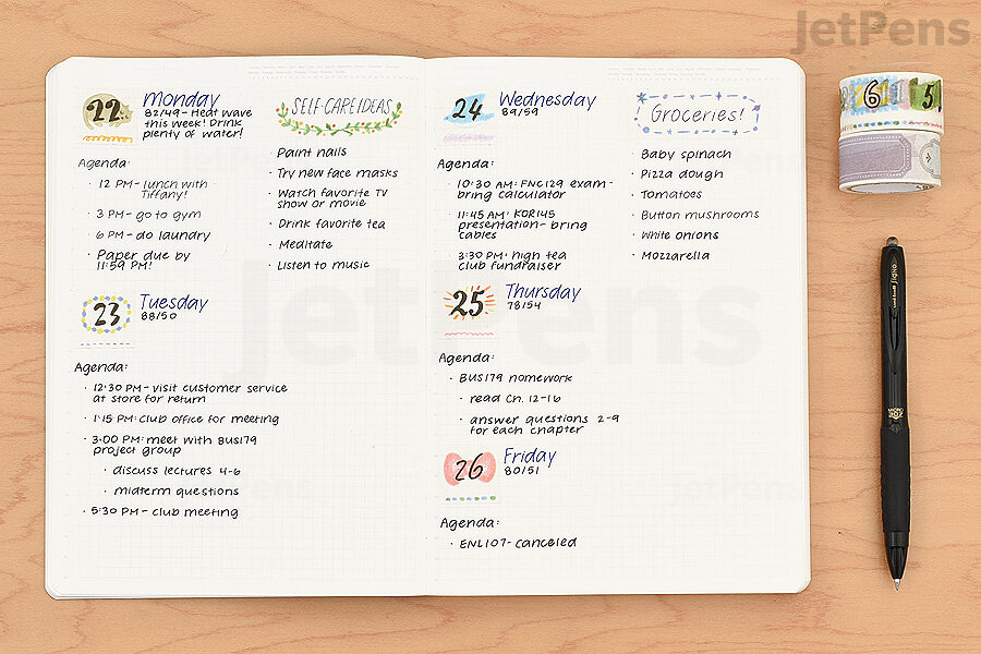 The undated Stalogy 365 Days Notebook gives you the freedom to do whatever you want in your planner.