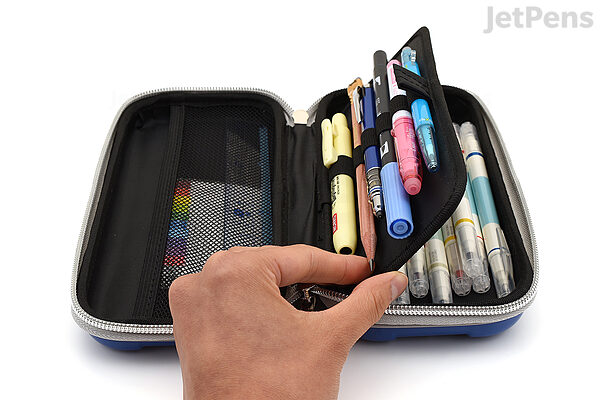 Mr. Pen- Pencil Case, Pencil Pouch, 3 Pack, Blue, Felt Fabric Pencil Case, Pen Bag, Pencil Pouch Small, Pen Case, School Supplies