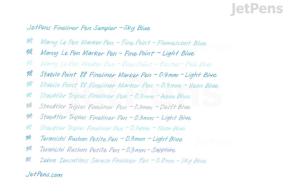 Staedtler TriPlus Fineliner Pen - 0.3 mm - Neon Blue