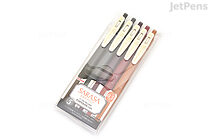 Zebra Sarasa Clip Gel Pen - 0.5 mm - Vintage Color 2 - 5 Color Set - ZEBRA JJ15-5C-VI2