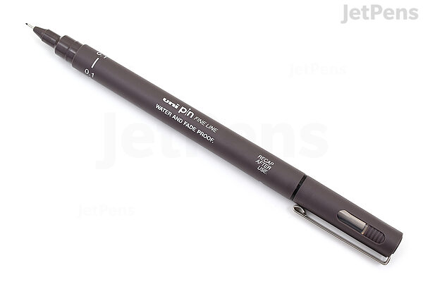 Uni Pin Fineliner Drawing Pen - Set of 8, 0.1mm - 0.8mm & Brush Nib - 3  Colours