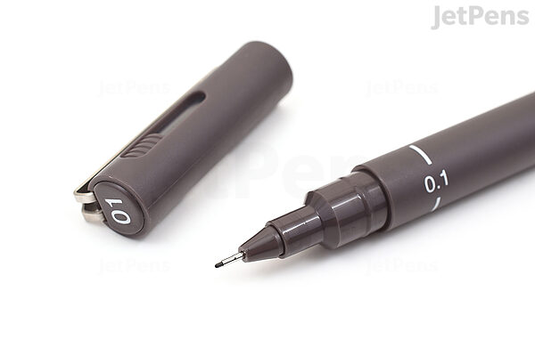 Uni Pin Fine Line Pens 3 Set, Sepia & Black