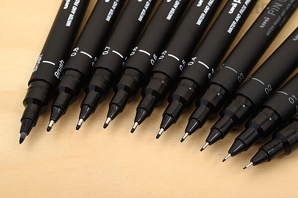 Uni Pin Pen - Pigment Ink - Size 003 - 0.03 mm - Black