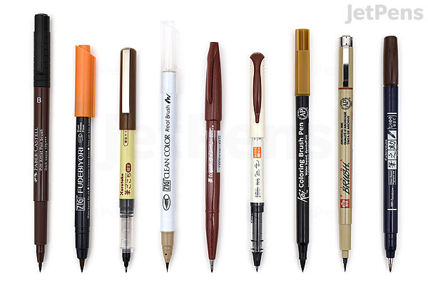  JetPens Brown Gel Pen Sampler