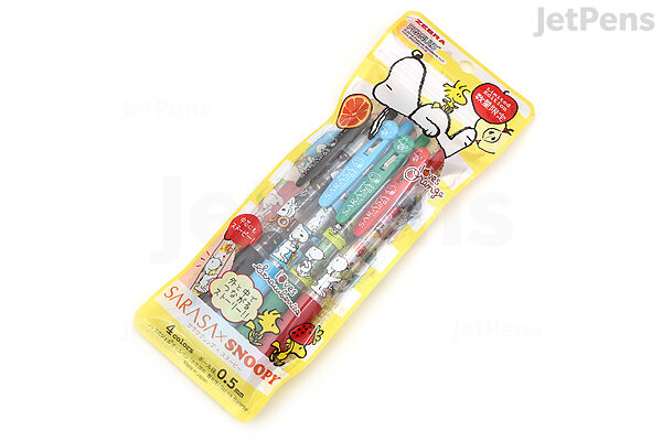 Zebra Sarasa Clip Snoopy Gel Pen 0 5 Mm 4 Color Set B 4th