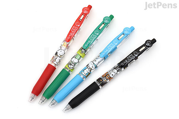 Zebra Sarasa Clip Snoopy Gel Pen 0 5 Mm 4 Color Set B 4th Limited Edition Jetpens