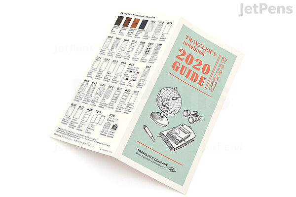 Traveler S Company Traveler S Notebook Refill Regular Size 2020 Monthly Planner Jetpens travelers notebook kalender 2021