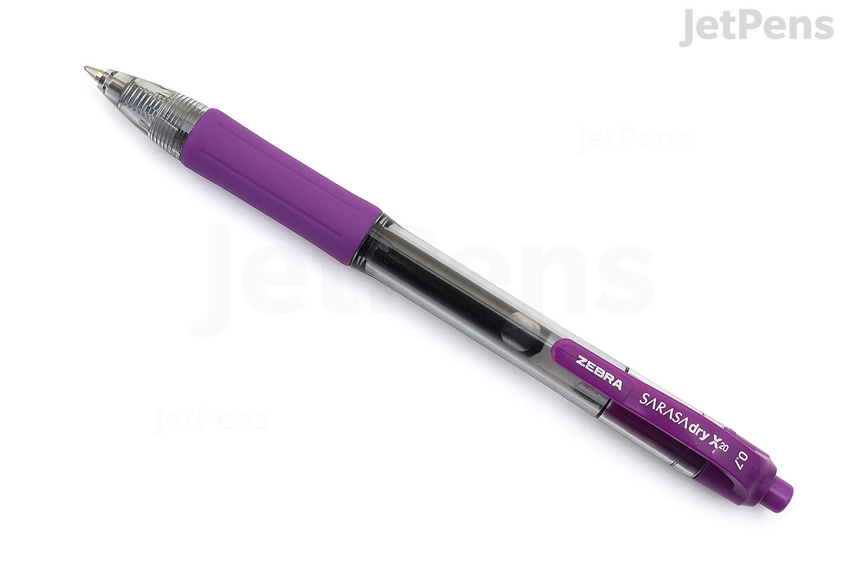 Zebra SARASA dry X20 Retractable Gel Pen - Medium Pen Point - 0.7 mm Pen  Point Size - Retractable - Blue Gel-based Ink - Plastic Barrel - 14 / Pack