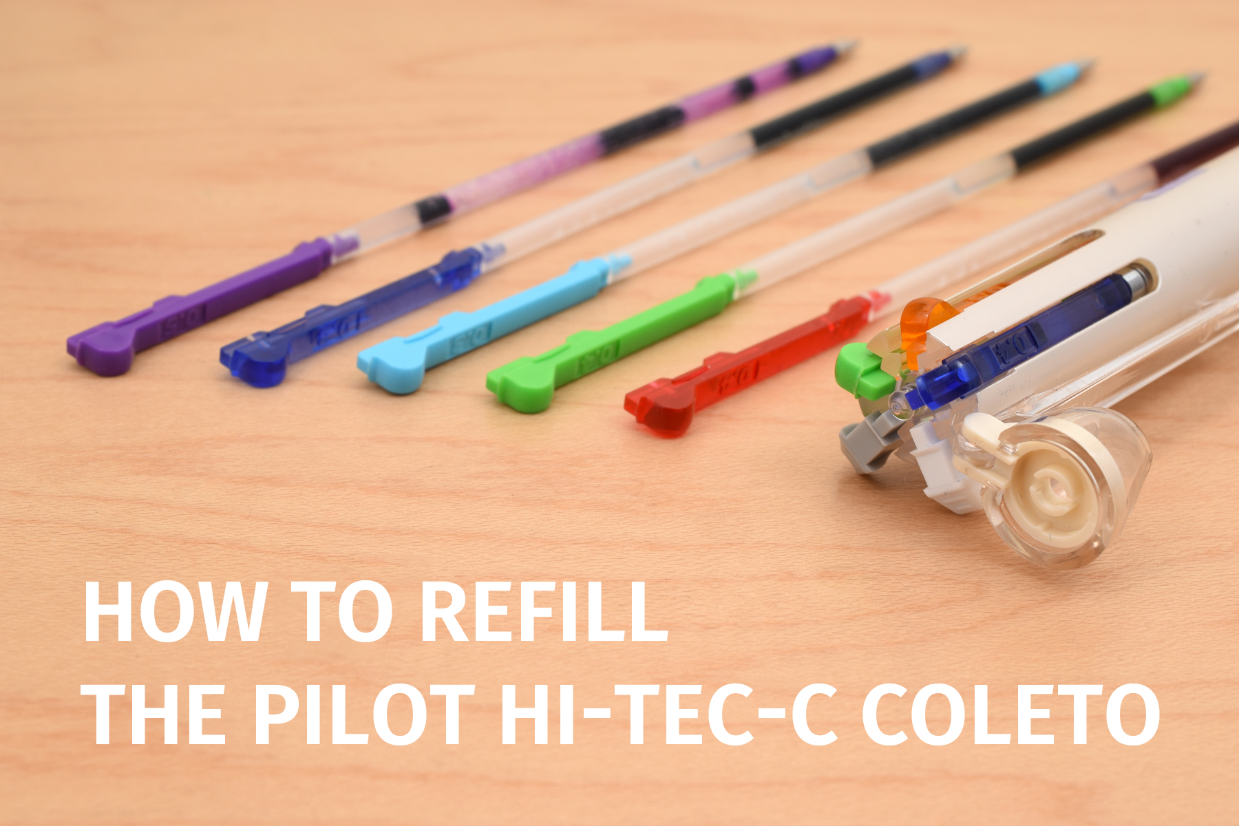 How To Refill The Hi Tec C Coleto Multi Pen Jetpens