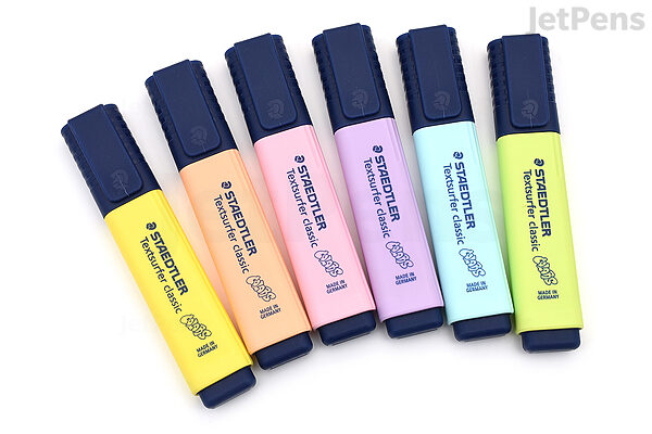 ElectroLine Classic Pastel Highlighter Markers - Pack of 6 Pens – Ashton  and Wright