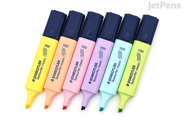 Staedtler Textsurfer Classic Highlighter Pen - 6 Pastel Color Set | JetPens