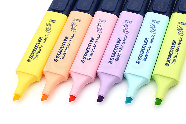 Staedtler Textsurfer Classic Highlighter Pen - 6 Pastel Color Set A