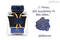 J. Herbin Bleu Océan Ink (Ocean Blue) - 1670 Anniversary - 50 ml Bottle - J. HERBIN H150/18