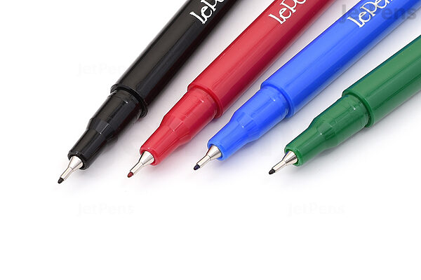 Le Pen Set .03mm Point 4/Pkg-Black/Red/Blue/Green