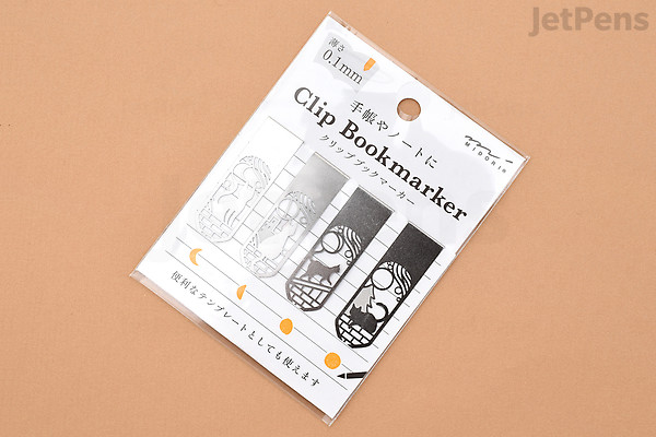 Midori Clip Bookmarker Cat Moon Jetpens